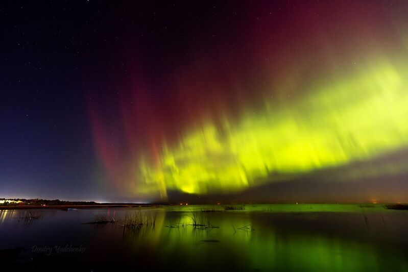 полярное сияние, северное сияние, сияние, бронка, санкт-петербург, aurora, aurora borealis, финский залив Так уходил Сентябрь фото превью