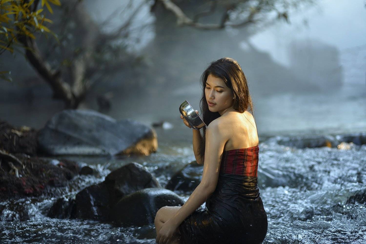 Asia, Asian, Beautiful, Culture, Fashion, Girl, River, Women, Saravut Whanset