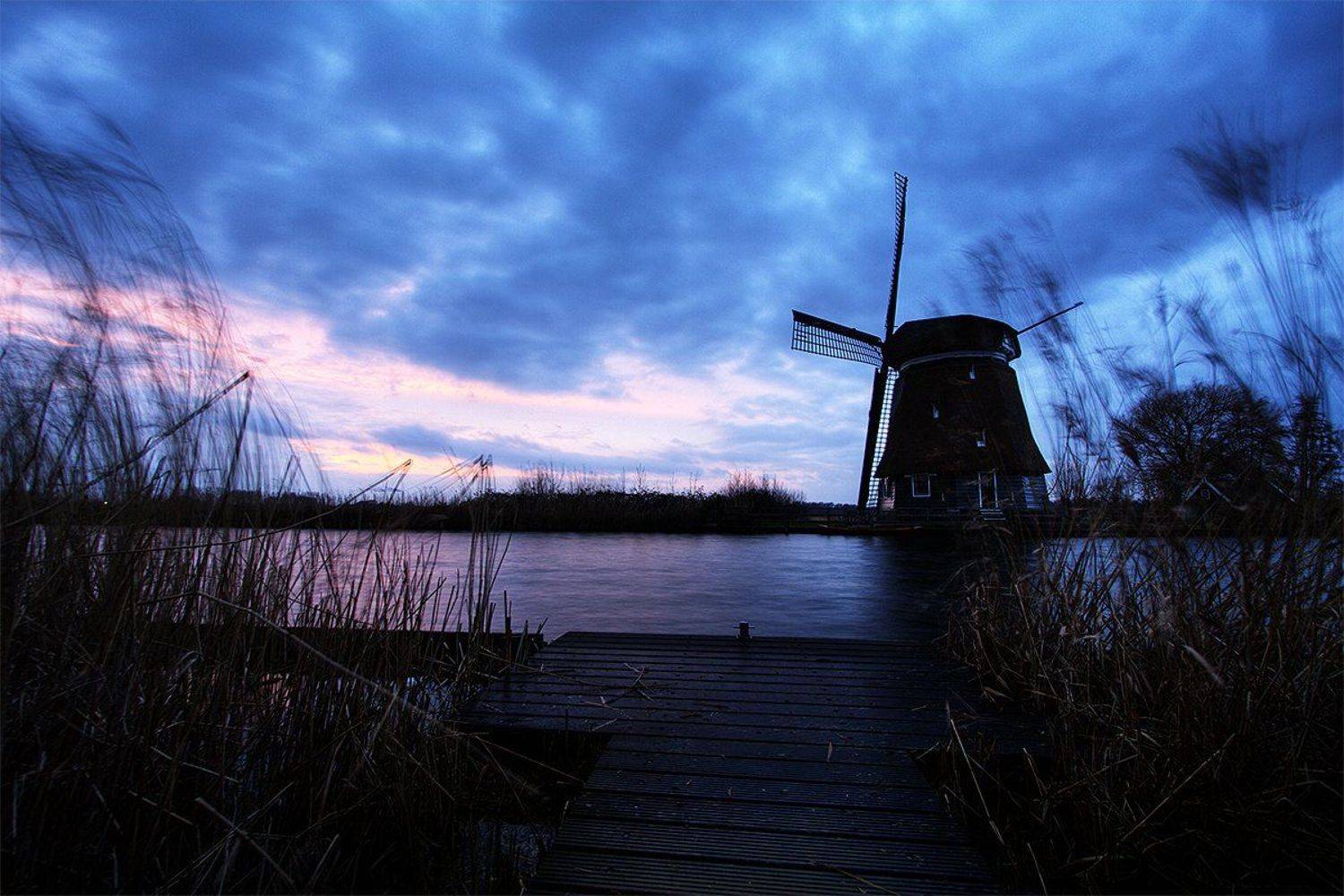 Амстердам, Голландия, Мельницы, Нидерланды, Андрей