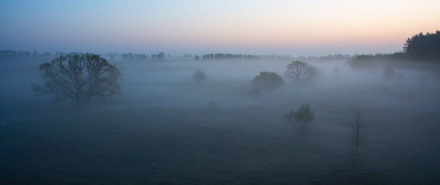 Рассвет, Туман, Утро, Сергей Добровольский