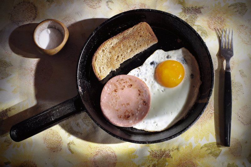 еда, хлеб, яйцо, хлеб, завтрак, вкусно Завтрак фото превью