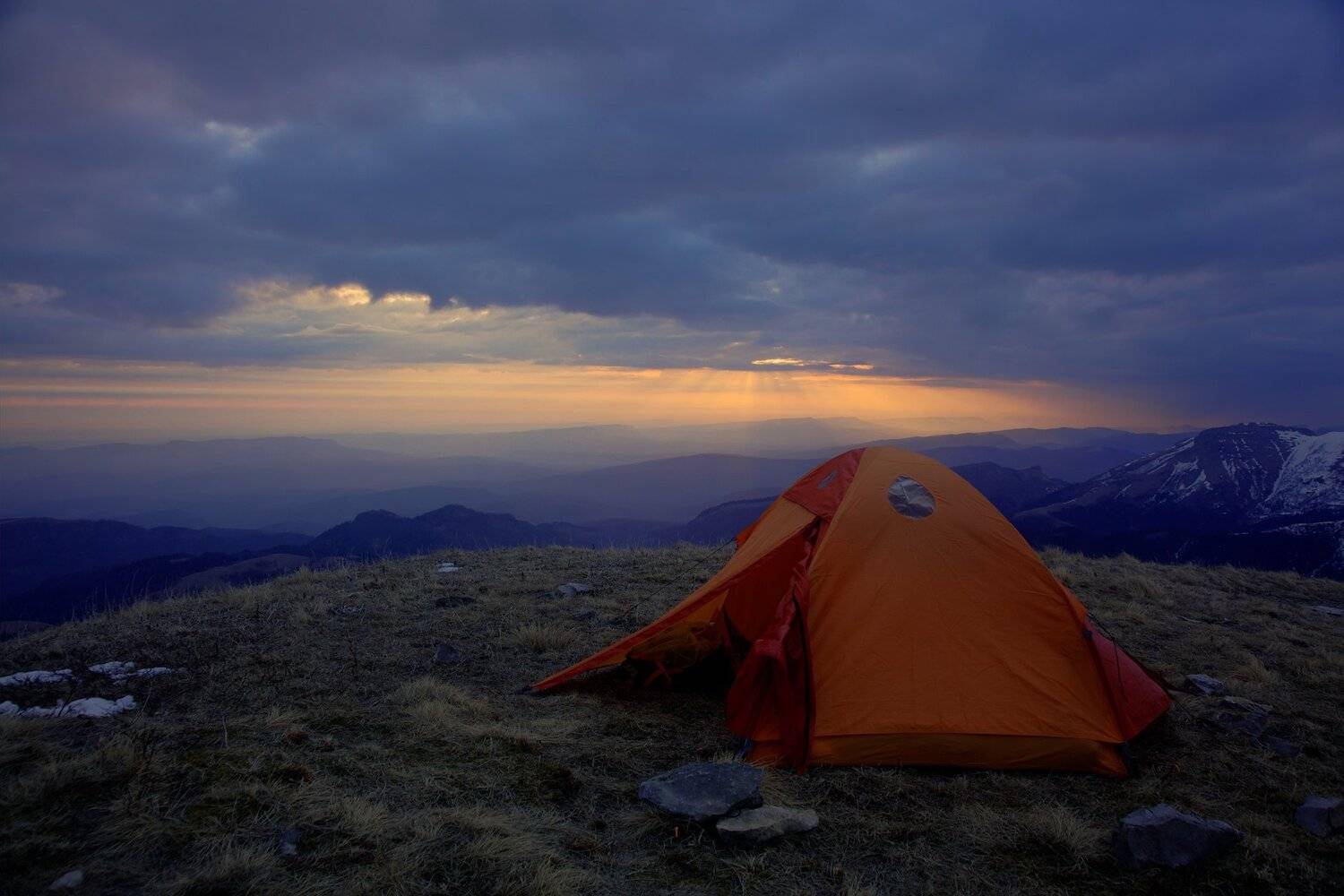 большой тхач, горы, кавказ, палатка, рассвет, Никифоров Егор