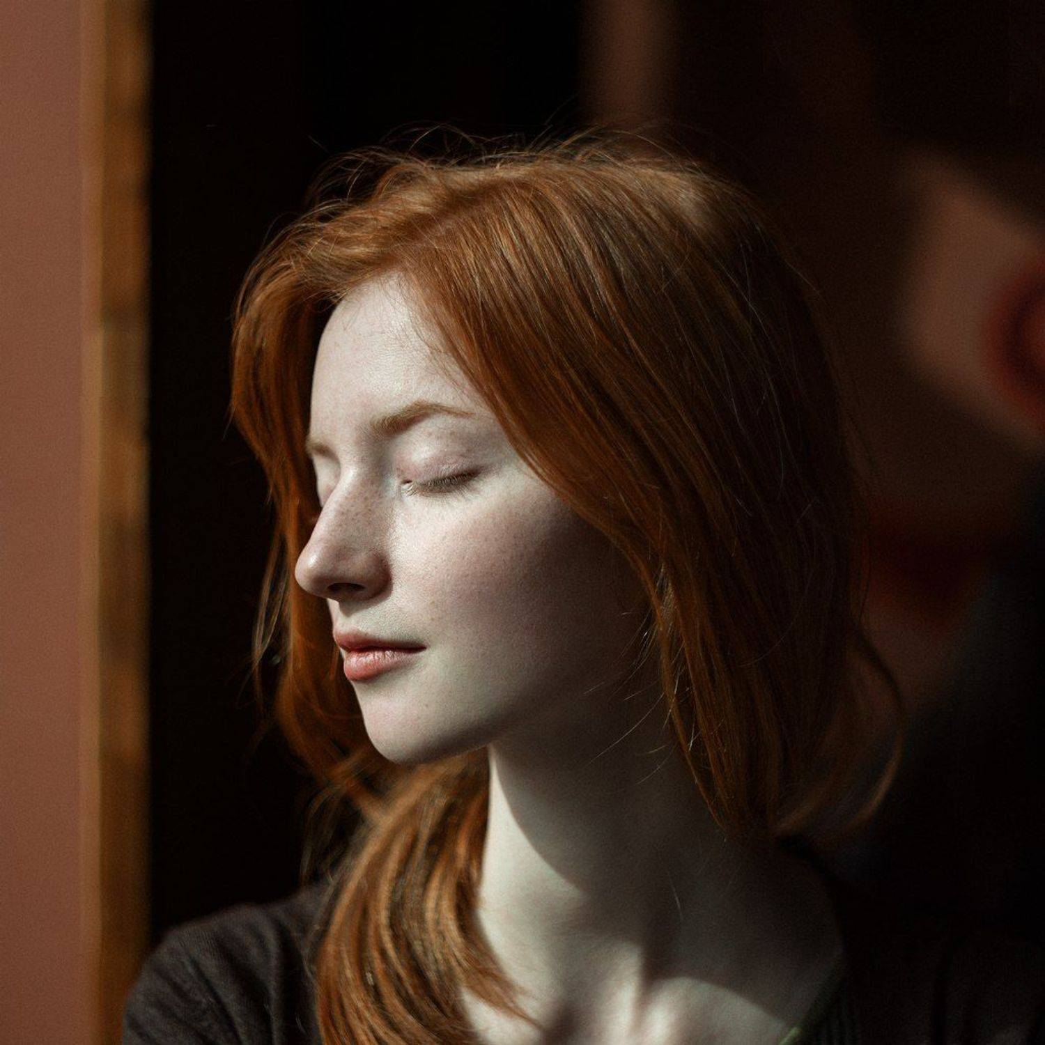 портрет, девушка, арт, рыжие, portrait, Филипп Рабачев