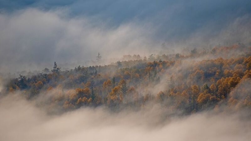 кутурчинское, белогорье, горы, саяны, утро,  скалы, осень, туман Магический туман фото превью