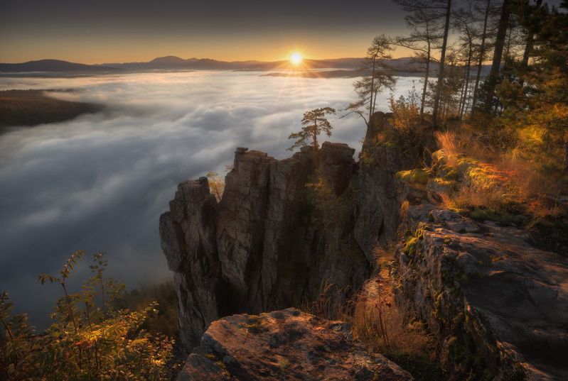 айгир, урал, башкирия, горы Встречая рассвет фото превью