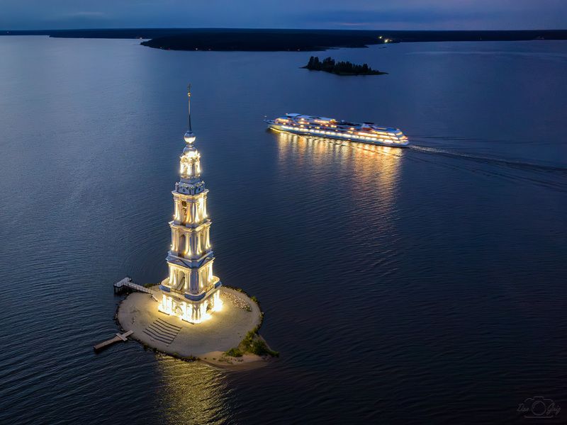 волга, калязин, колокольня Однажды в Калязине фото превью