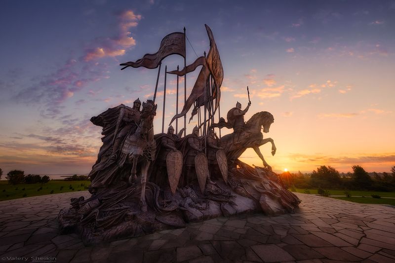 Князь Александр Невский с дружиной фото превью