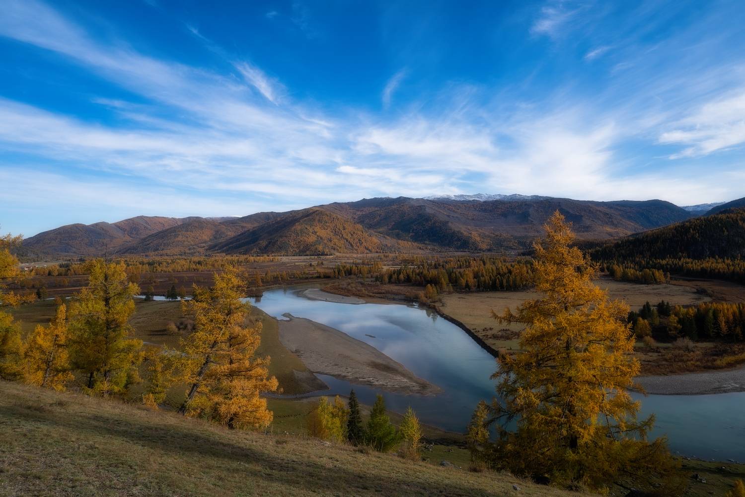 алтай, горы, лес, река, пейзаж, красивый, осень, джазатор, Татьяна Юганова