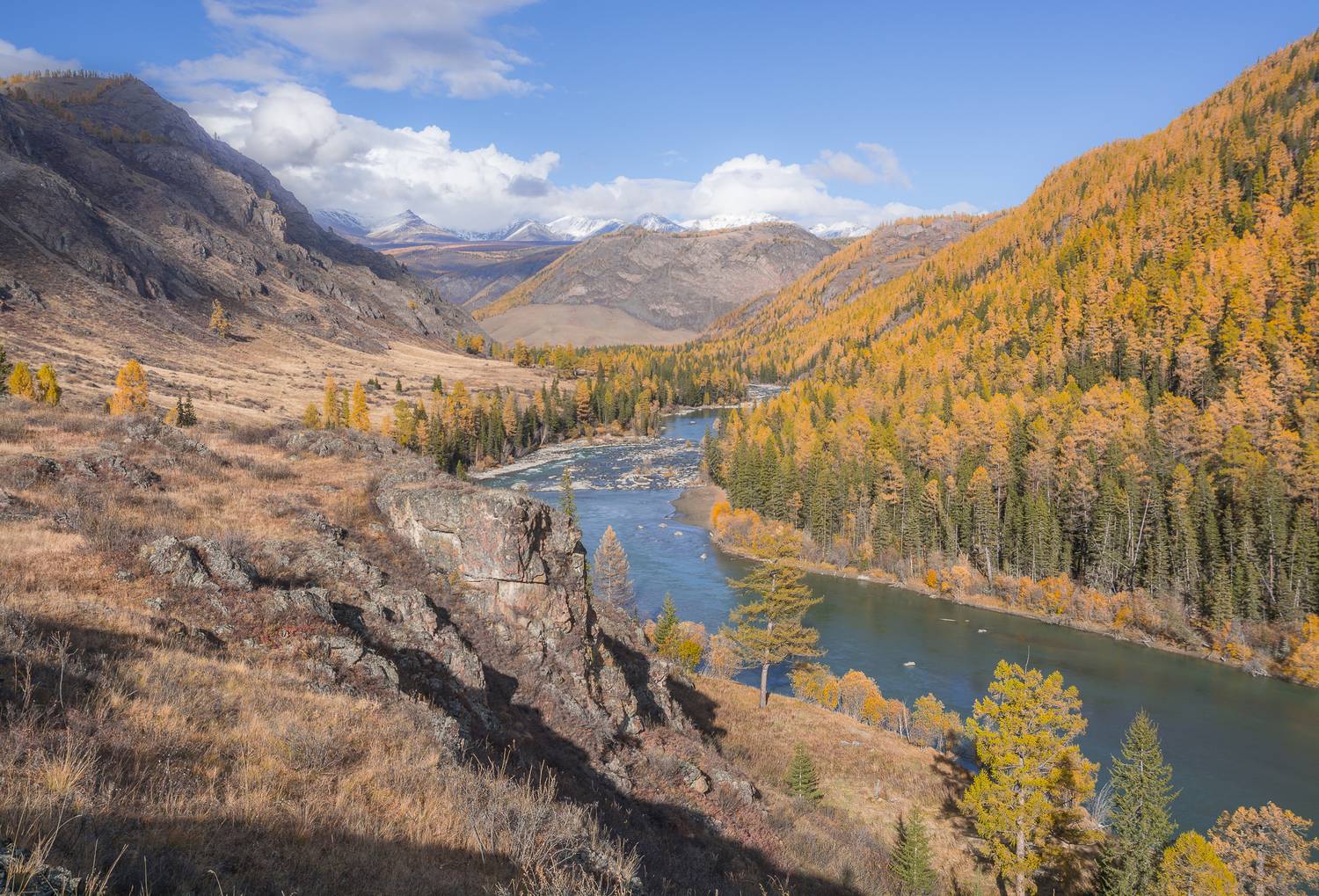 россия, горный алтай, река чуя, осень, Андрей Поляков
