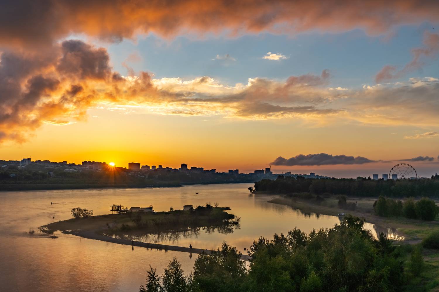 иркутск, ангара, закат, Тильпунов Михаил