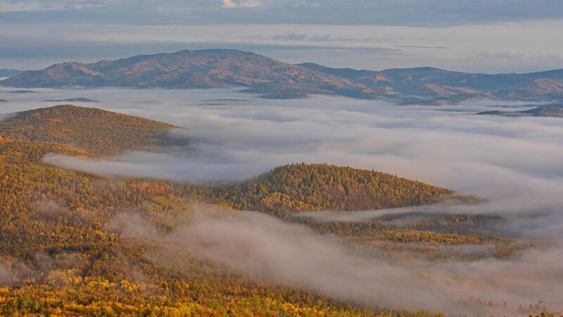 кутурчинское, белогорье, горы, саяны, утро,  осень, туман Долина реки Мина фото превью