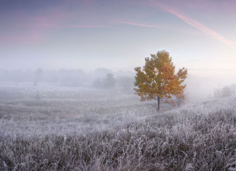 осень утро Октябрьские заморозки фото превью