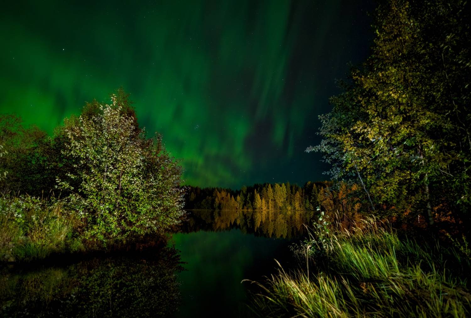 осень ббк ночь вечер сияние всполохи, Igor Shishpanov