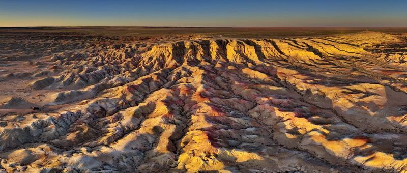 Рассвет в каньоне Цагаан-Суварга (Белая Ступа) фото превью
