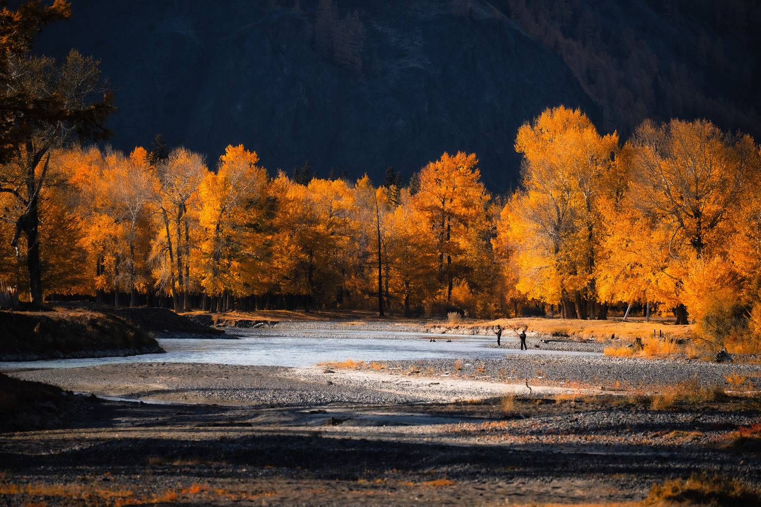 altay, autumn, fishing, river, landscape, outdoor, Алексей Вымятнин
