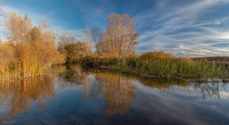 река орь, орь, осень, оренбургская область, пейзаж, природа Осень на реке Орь фото превью