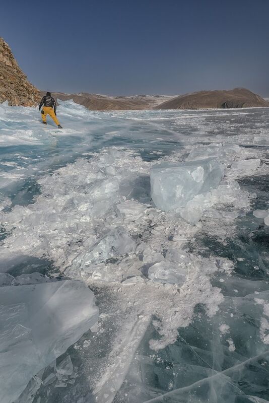 лёд Байкал солнце  фото превью