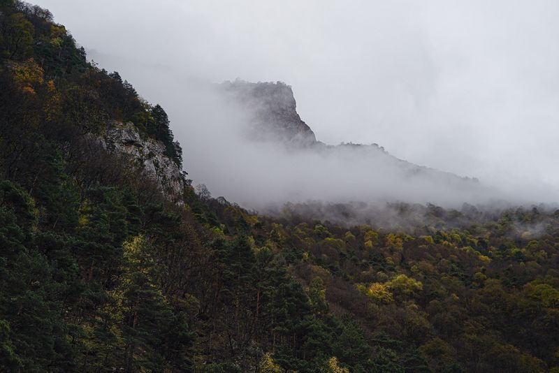 Россия, Северная Осетия, Куртатинском ущелье, Осень Осень фото превью
