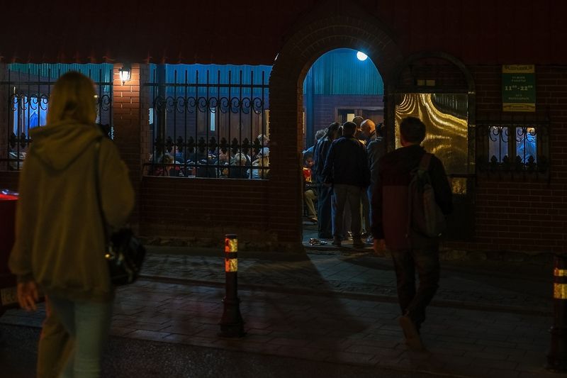 осень город улица кафе Город. Ночь. Кафе... фото превью