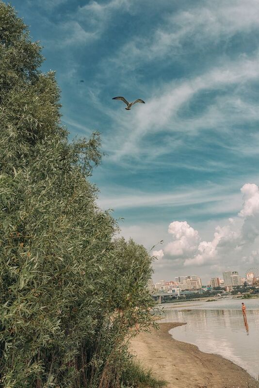 Новосибирск Обь правый берег Взгляд на правый берег Новосибирска фото превью