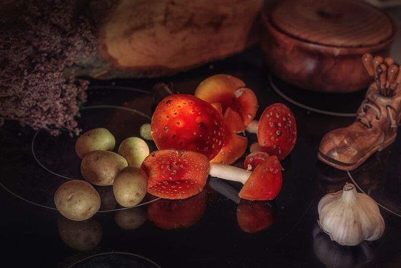 мухомор деревянная посуда Мухоморы фото превью