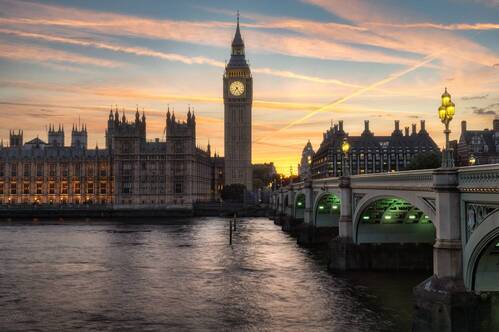 Закат над Биг Беном / Sunset over Big Ben