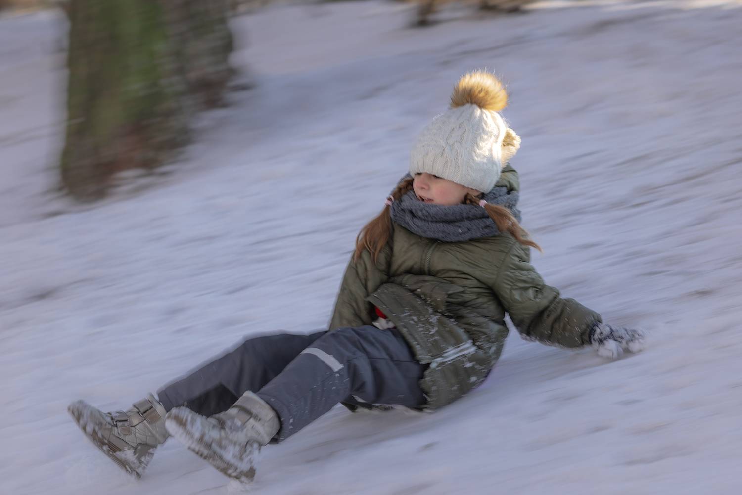зима горки ледянка катание,  Мария