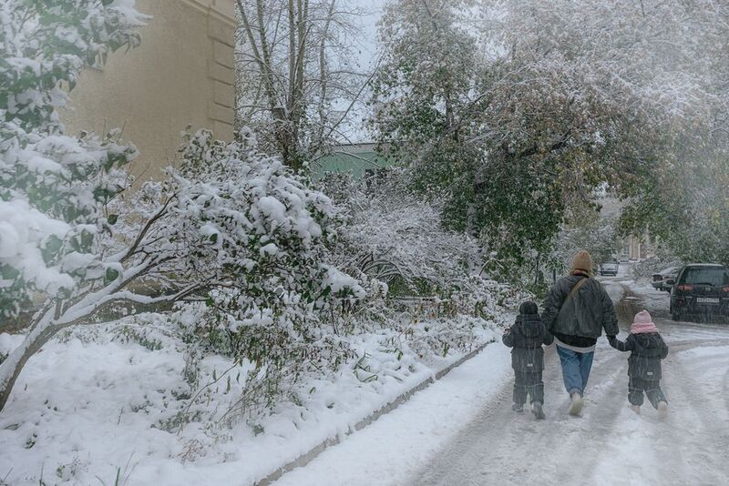 Встреча осени и зимы в октябре фото превью