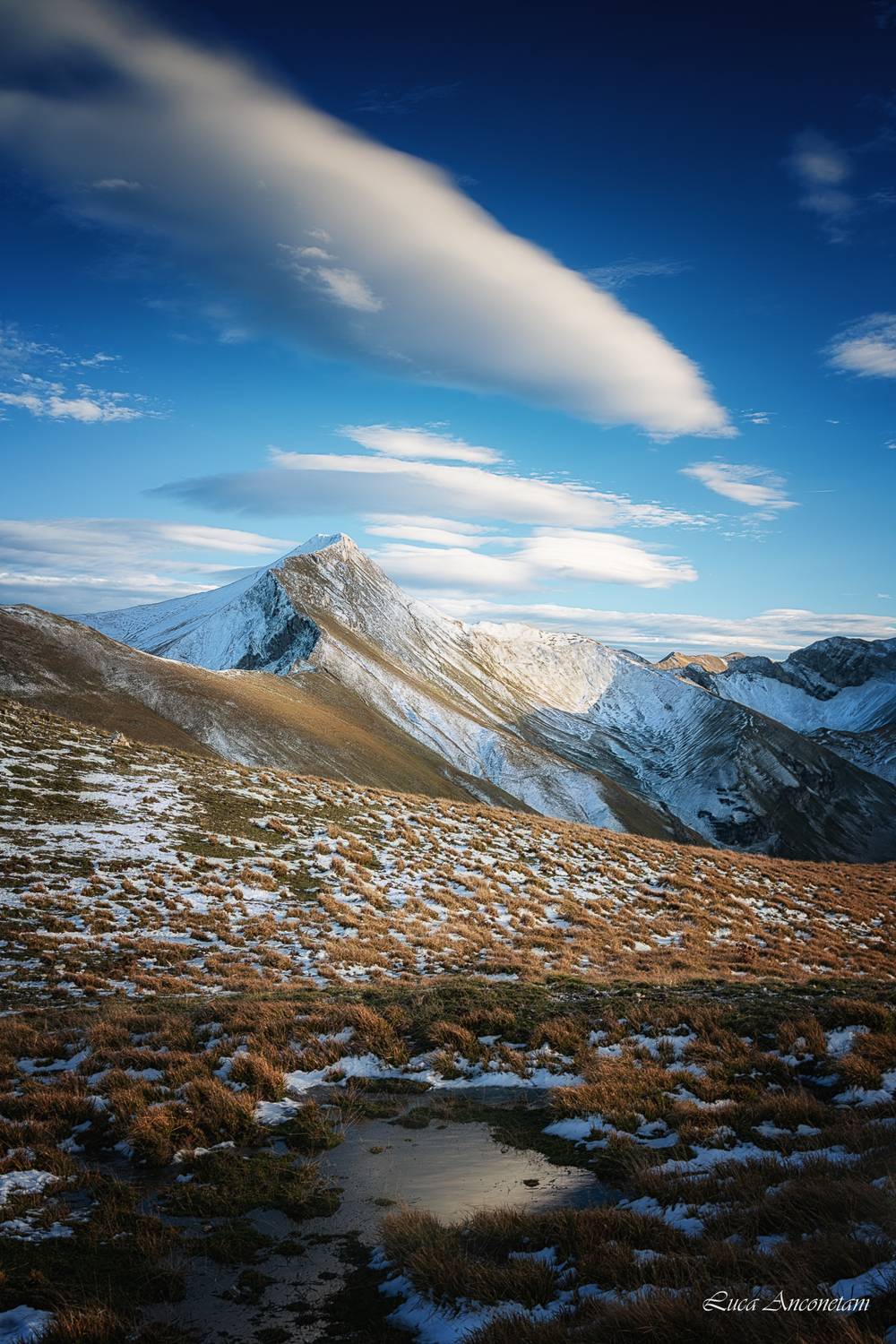 snow autumn fargno nature landscape mountain sibillini marche region italy, Anconetani Luca