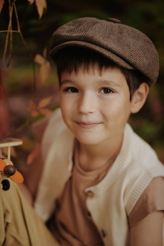 дети, осень, сентябрь, ретро, мальчик, природа  фото превью