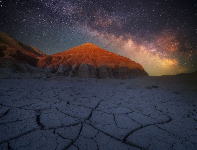 Казахстан. Ночь в горах Актау фото превью