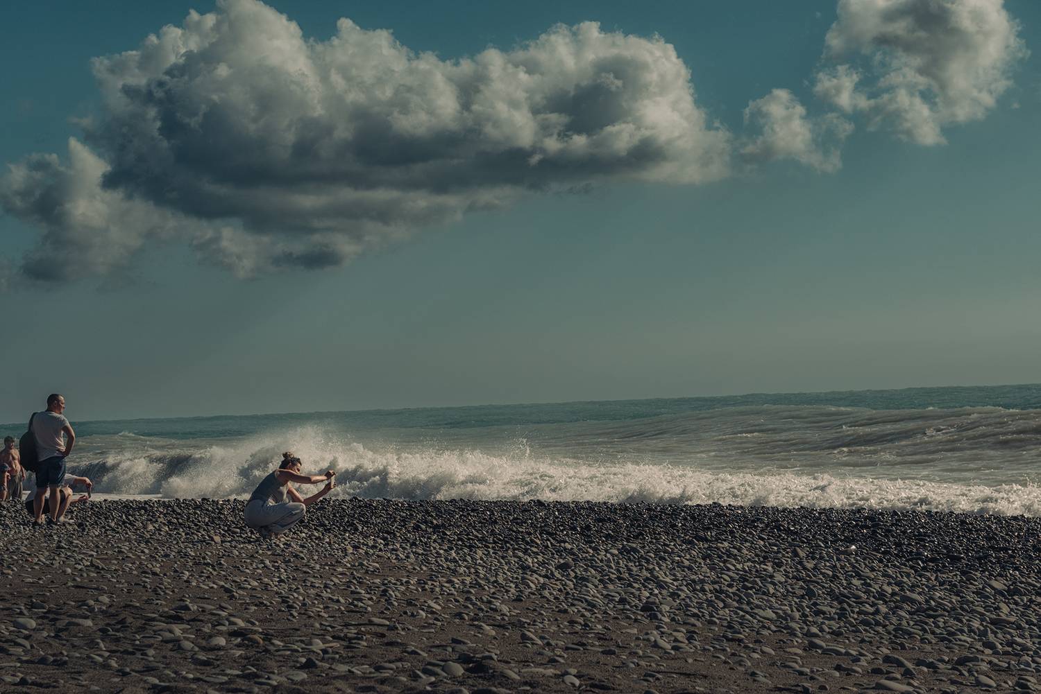 шторм море,  Мария