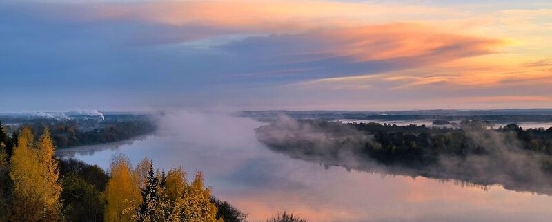 Утро на реке. фото превью