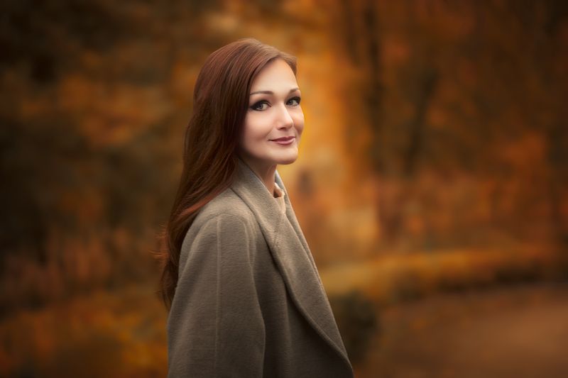 Осенний портрет фото превью