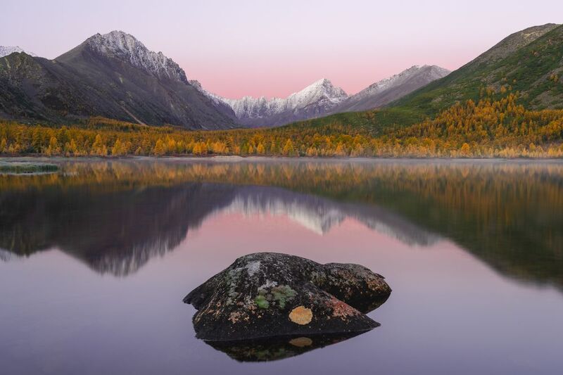 озеро джека лондона, озеро невидимка, рассвет, пейзаж Вид на Пилу и пояс Венеры фото превью