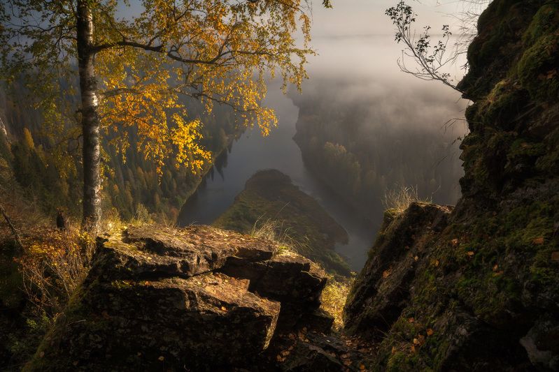 осень, усьва, урал Утро на Усьве фото превью