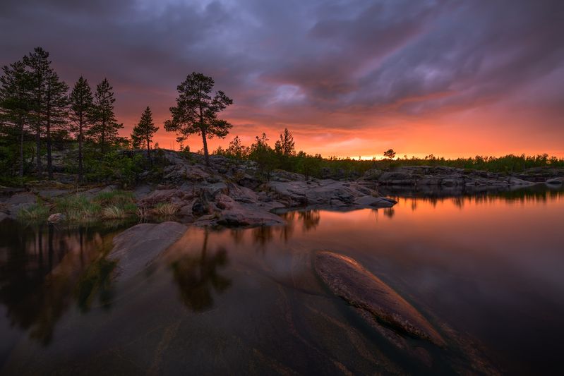 ладога Закатный пожар... фото превью