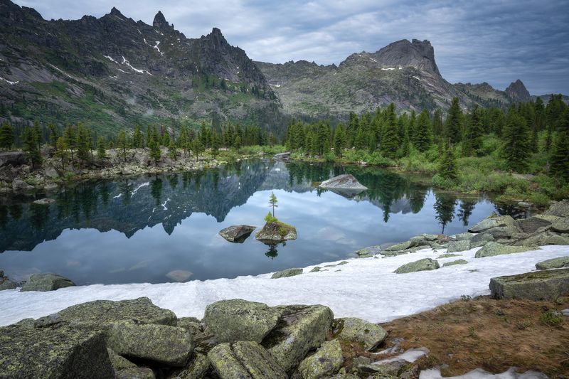 Озеро художников. Ергаки фото превью