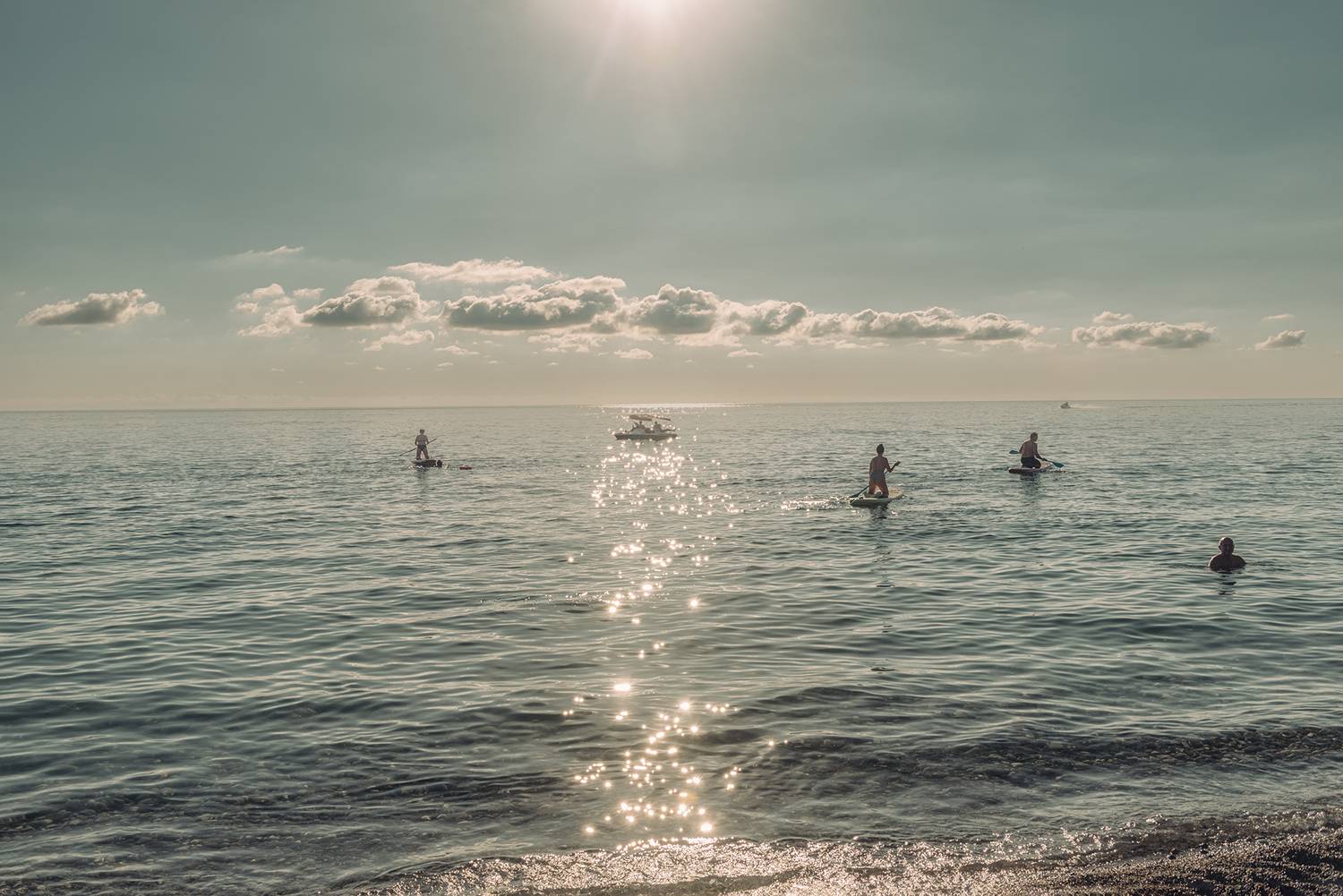 море штиль сап солнце блики,  Мария