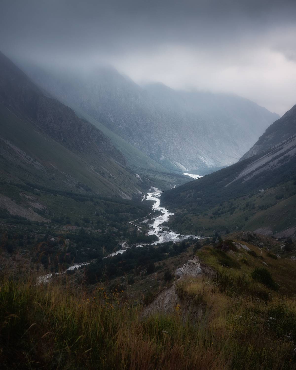горы, кавказ, дождь, туман, Марголин Алексей