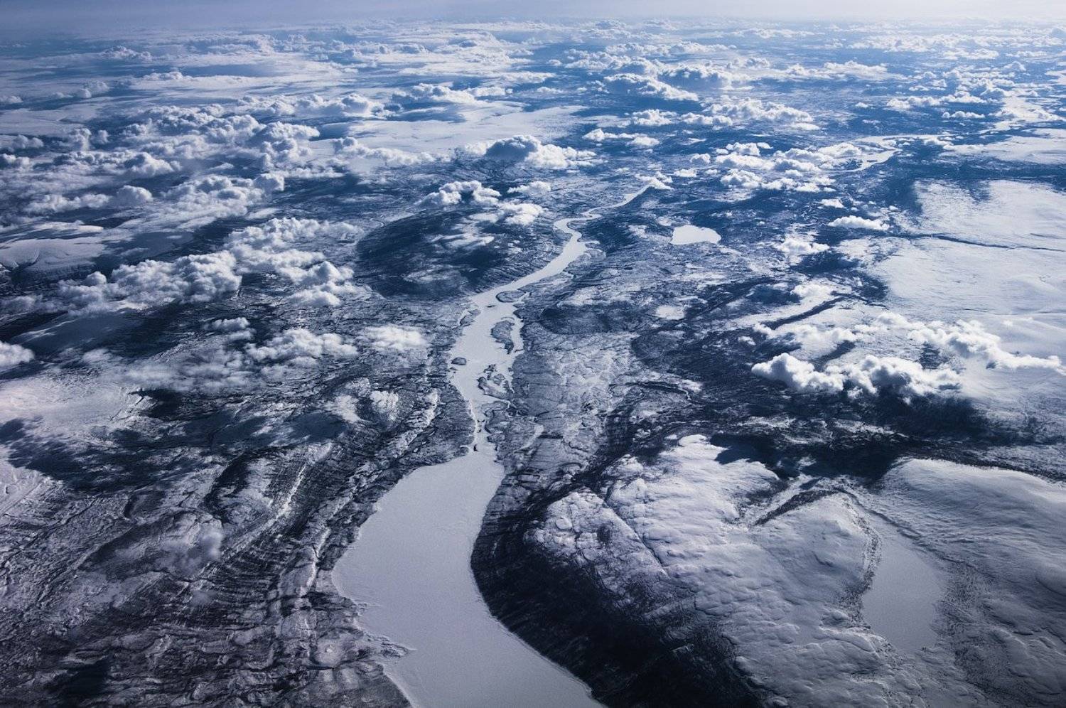 полёт, облака, лёд, река, fly, clouds, ice, fly, river, frozen, Дмитрий