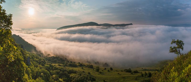 Весеннее утро предгорья фото превью