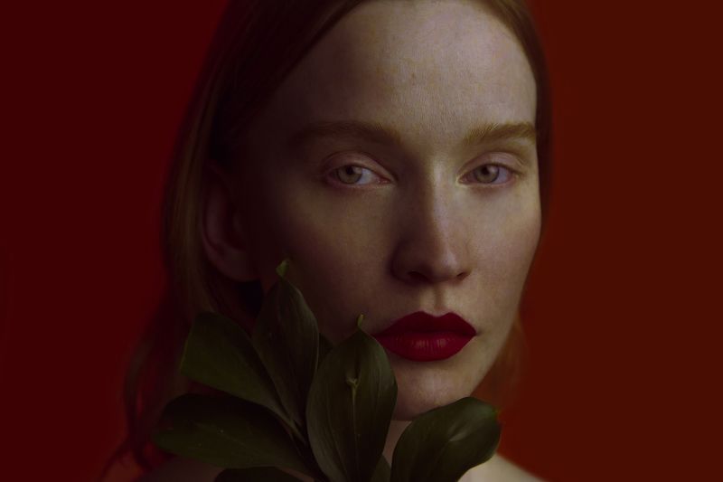 Color, Ginger, Green, Plants, Red, Red hair, Красный, Растение, Рыжая, Цвет I am NATURE фото превью