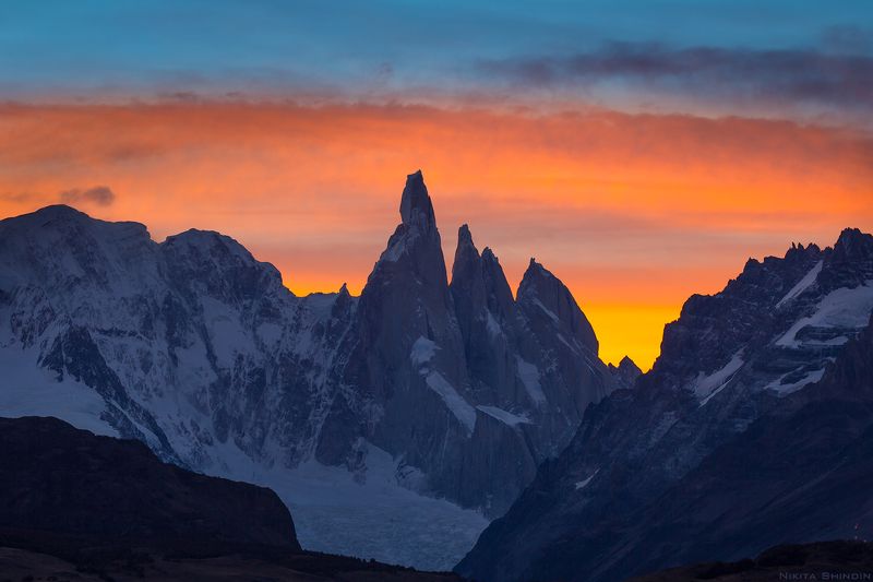 Цвета заката Серро-Торре фото превью