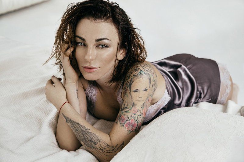 girl, утро, девушка, цвет, нежность, кровать, сьемка,  Olya фото превью