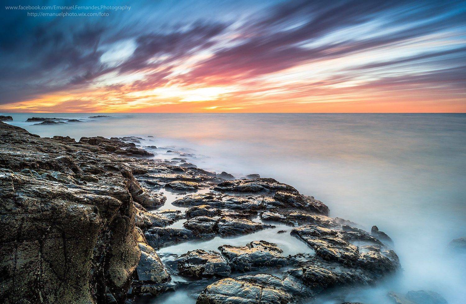 long,water,rocks,clouds,, Emanuel Fernandes