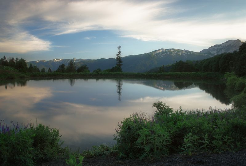 Закат, Лагонаки, Озеро *** фото превью