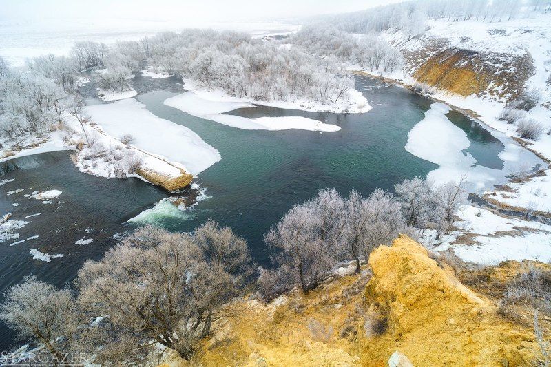 пейзаж, река, зима, winter, snow, river, russia, Landscape Февральский туман на Красивой мече фото превью