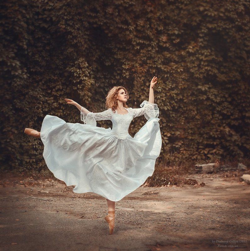 Балерина, Платье, Портрет, Танец ... фото превью