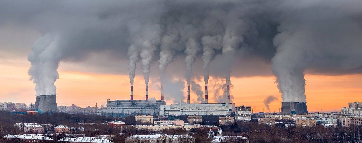 ТЭЦ, завод, предприятие, дым, пар, пейзаж, город, Москва, Капотня, загрязнение, парниковый эффект, киотский протокол, небо, рассвет, оранжевый, сжигать, углеводород, газ, градирни, трубы, промышленность, промзона, тучи, облака, мороз, застройка, Котельник, Иван Губанов